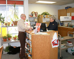 Volunteer Selling Books